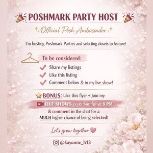 Poshmark Party Host Invitation